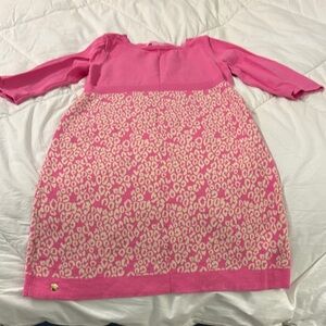Lilly Pulitzer Vibrant Pink Girls Knit Dress xl